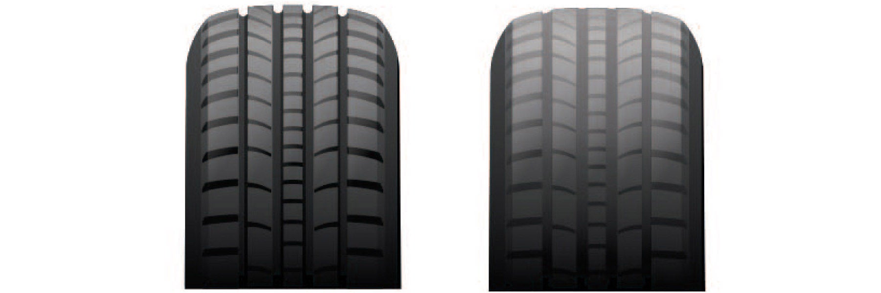 Tire tread depth comparison at Dulles Kia in Leesburg VA