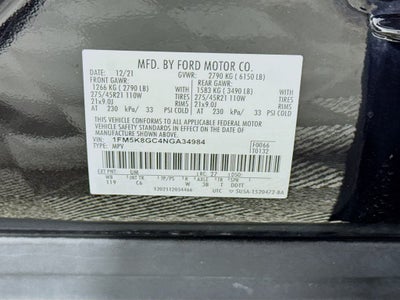 2022 Ford Explorer ST