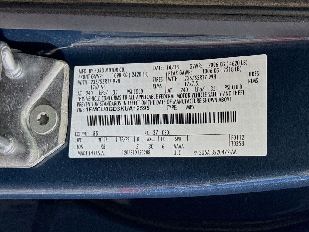 2019 Ford Escape SE