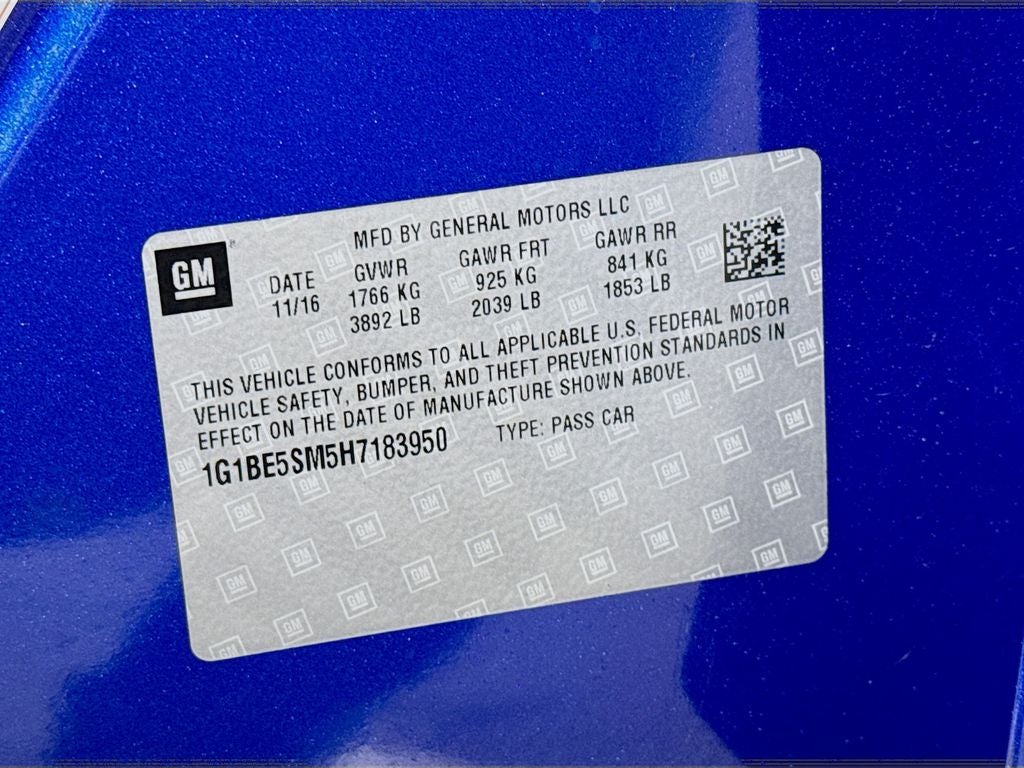 2017 Chevrolet Cruze LT