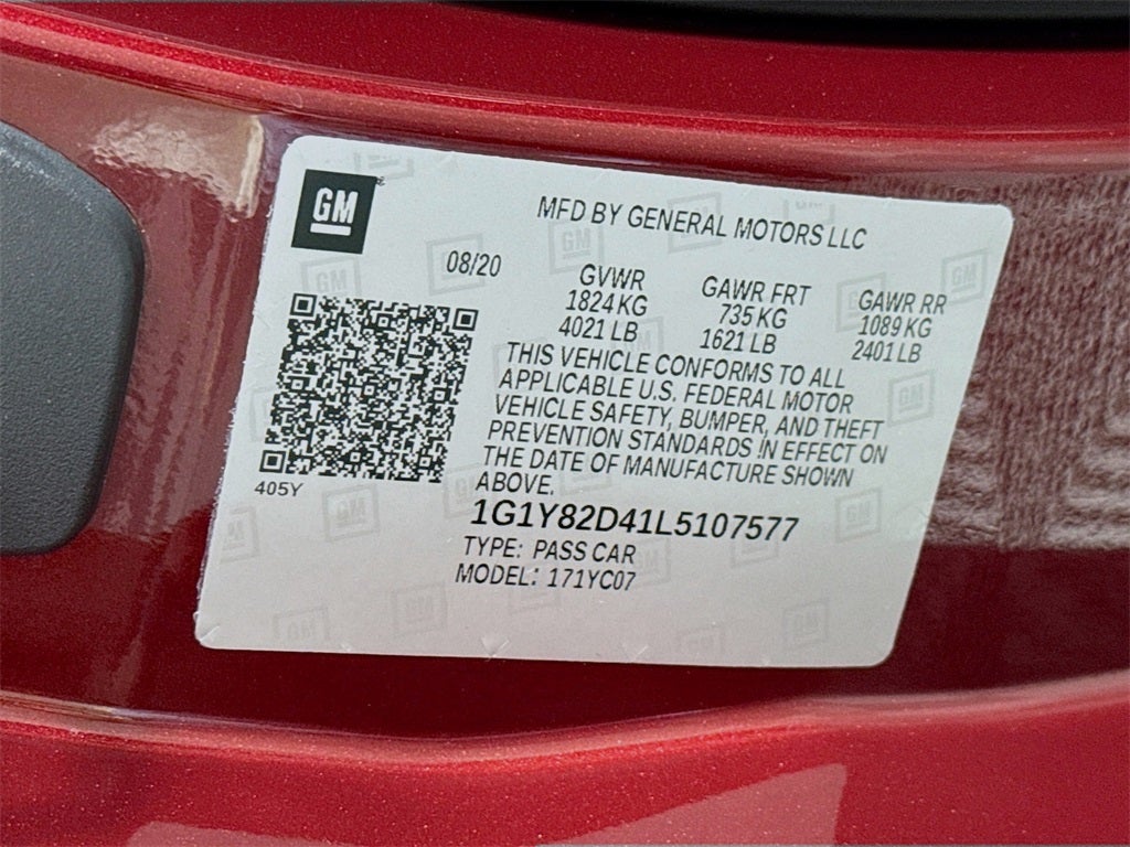 2020 Chevrolet Corvette Stingray Stingray 3LT