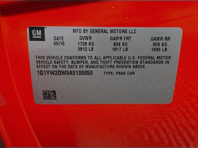 2010 Chevrolet Corvette Grand Sport 3LT