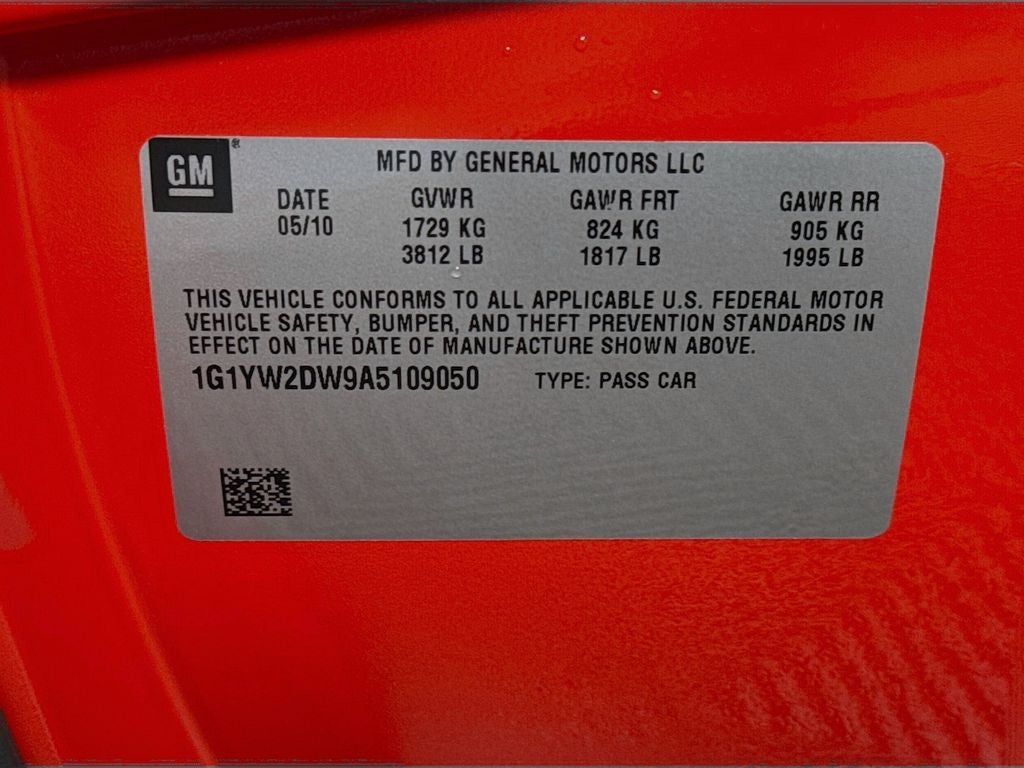 2010 Chevrolet Corvette Grand Sport 3LT