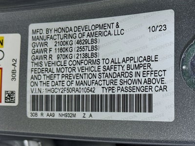 2024 Honda Accord Hybrid Sport