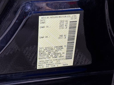 2015 Nissan Altima 2.5 SV