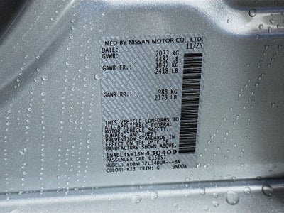 2025 Nissan Altima 2.5 SL AWD