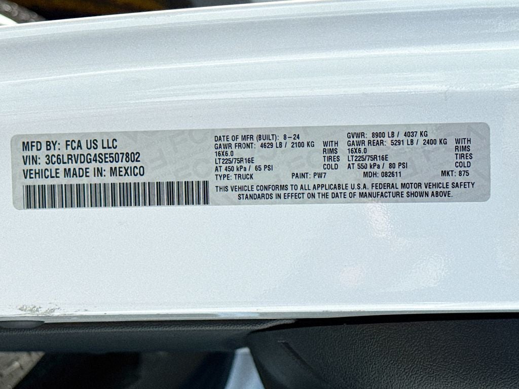 2025 RAM ProMaster 2500 High Roof 159 WB