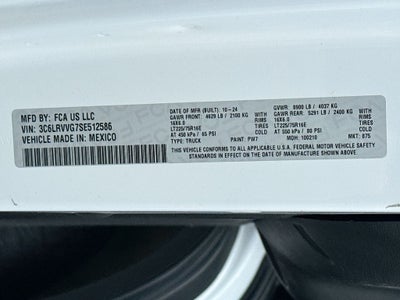 2025 RAM ProMaster 2500 136"WB-LOW ROOF