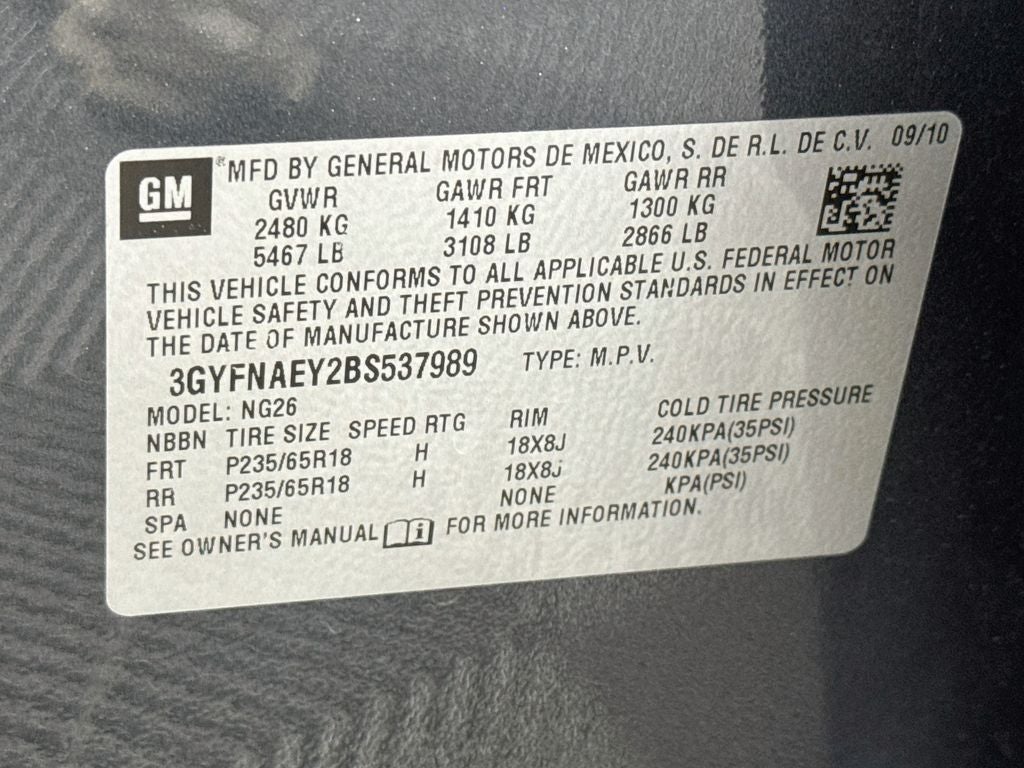 2011 Cadillac SRX Luxury