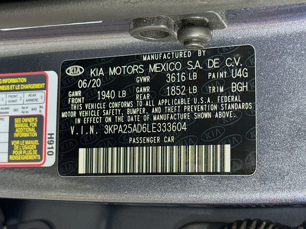 2020 Kia Rio 5-Door S Technology Package