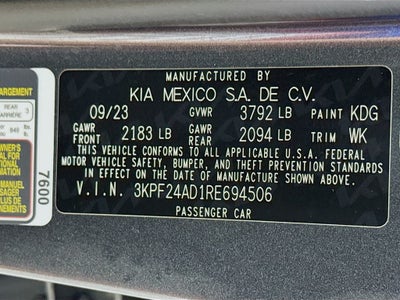 2024 Kia Forte LX