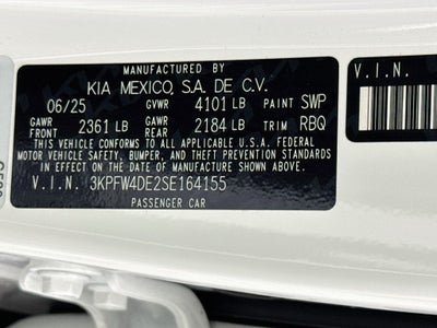 2025 Kia K4 GT-Line Sunroof Package