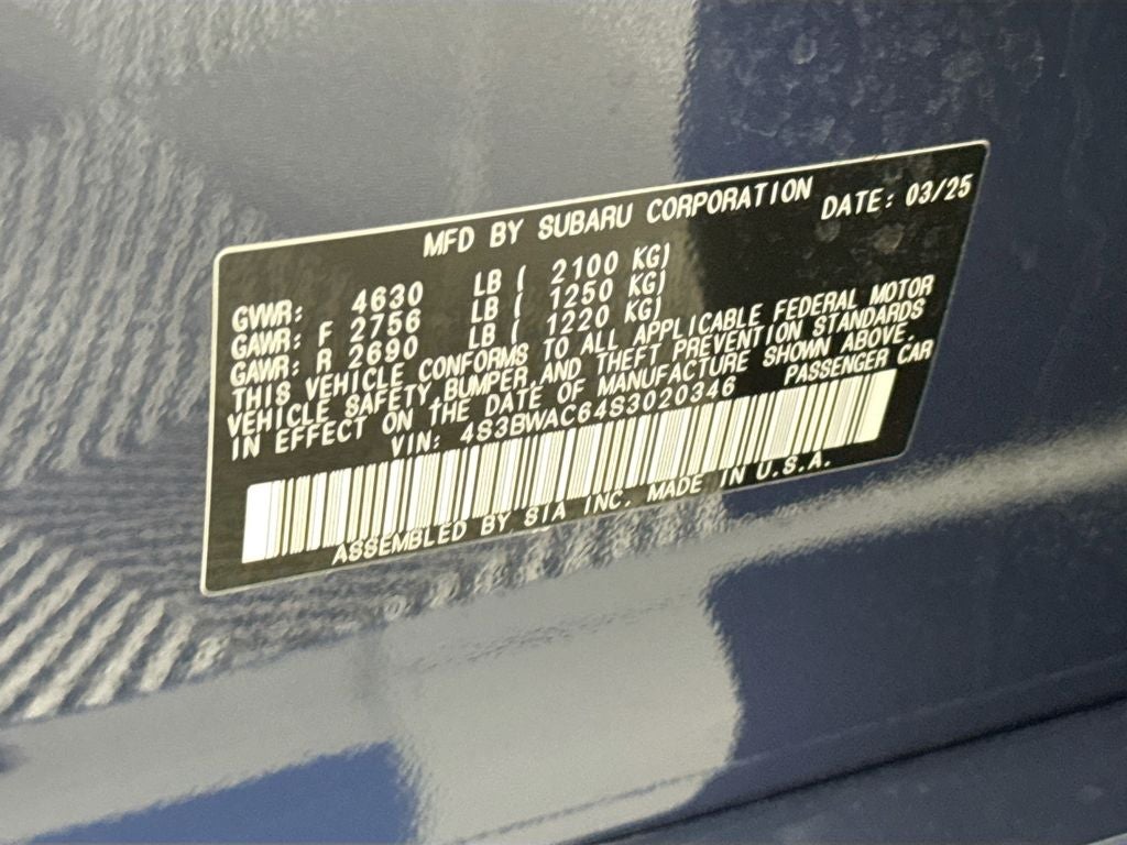 2025 Subaru Legacy Premium