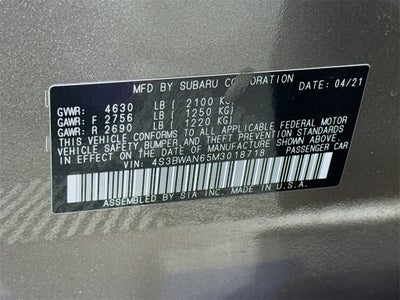 2021 Subaru Legacy Limited