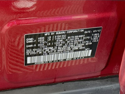 2018 Subaru Outback 2.5i Premium