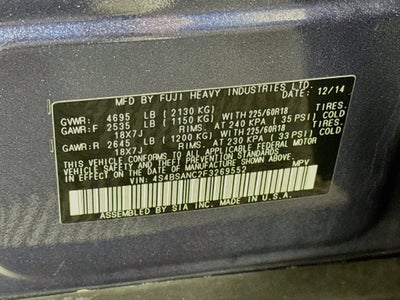 2015 Subaru Outback 2.5i Limited