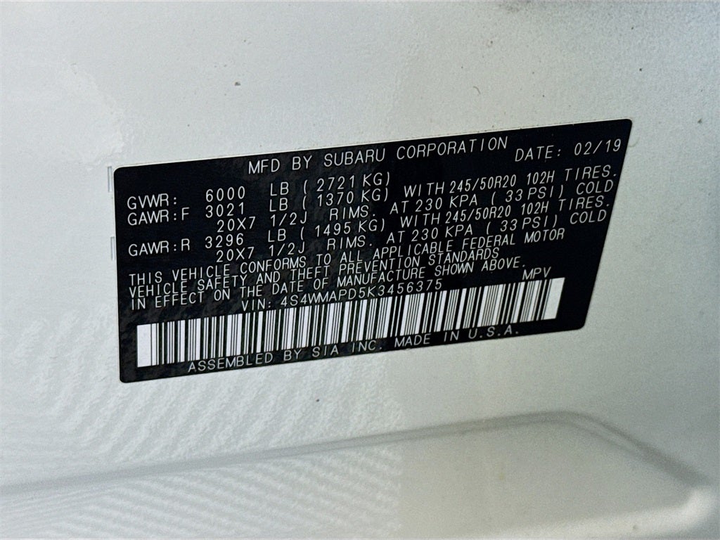 2019 Subaru Ascent Limited