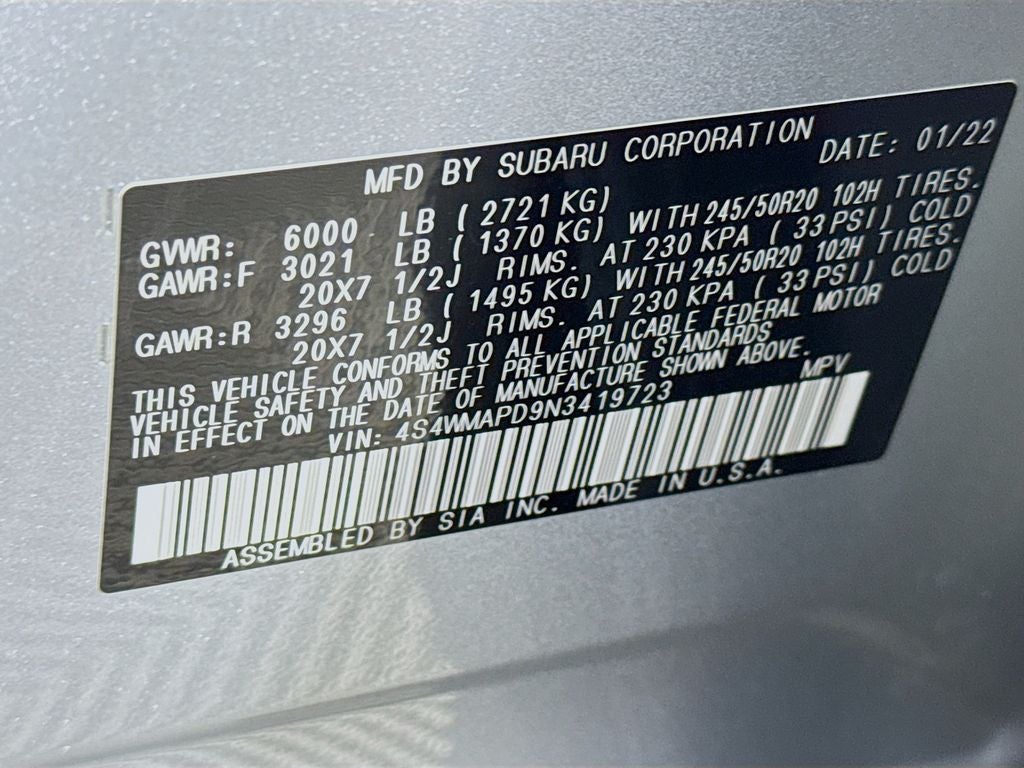 2022 Subaru Ascent Limited