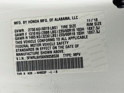 2019 Honda Odyssey EX