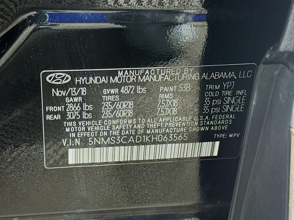 2019 Hyundai Santa Fe SEL