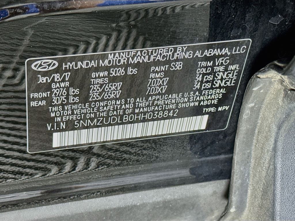 2017 Hyundai Santa Fe Sport 2.4 AWD Tech Package