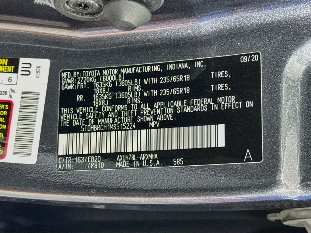 2021 Toyota Highlander XLE