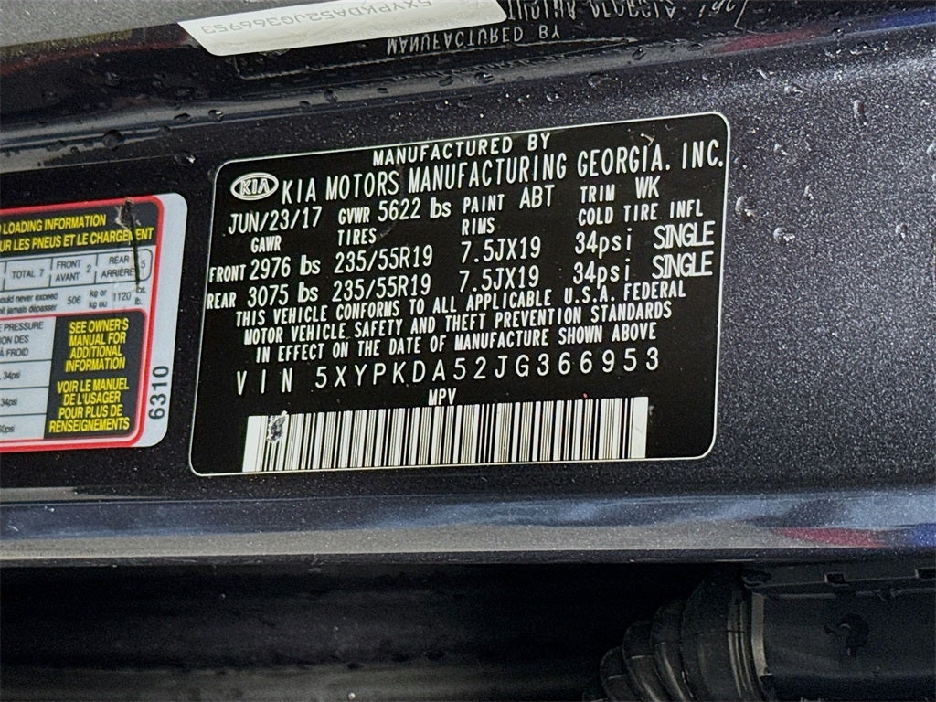 2018 Kia Sorento SX Limited