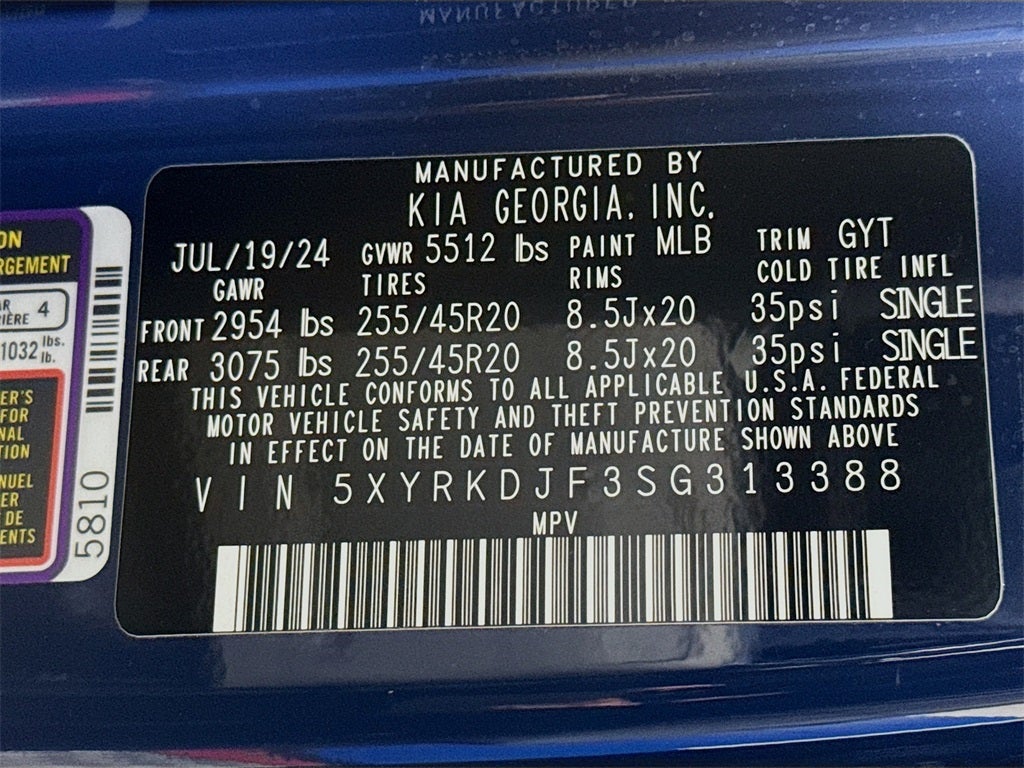 2025 Kia Sorento X-Line SX