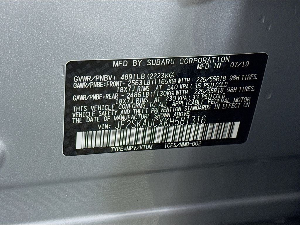 2019 Subaru Forester Limited
