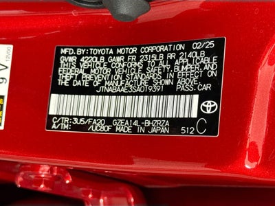 2025 Toyota GR Corolla Core AWD-5DR HatchBack