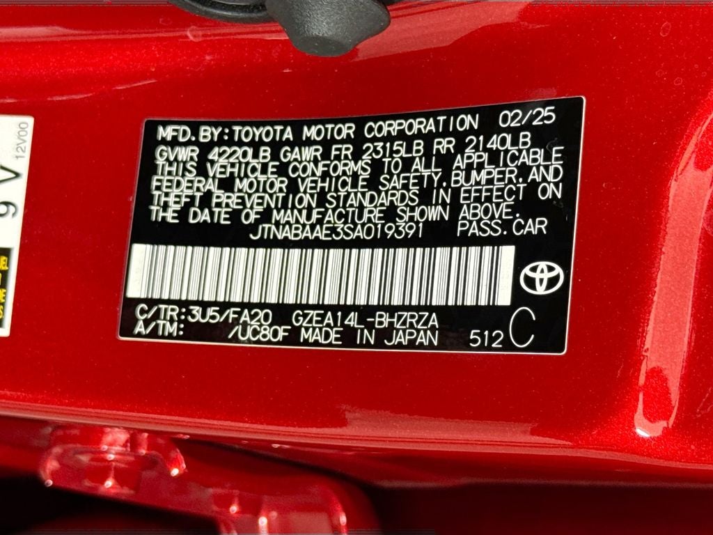 2025 Toyota GR Corolla Core AWD-5DR HatchBack