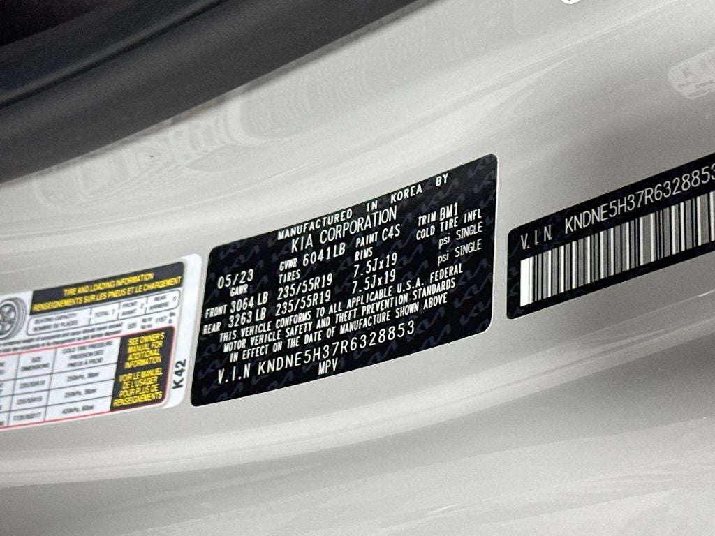 2024 Kia Carnival MPV SX Prestige Seat Package