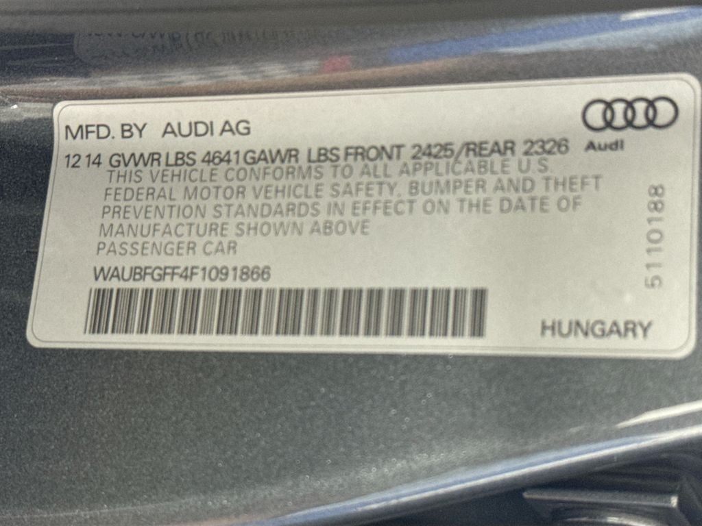 2015 Audi S3 2.0T Premium Plus quattro