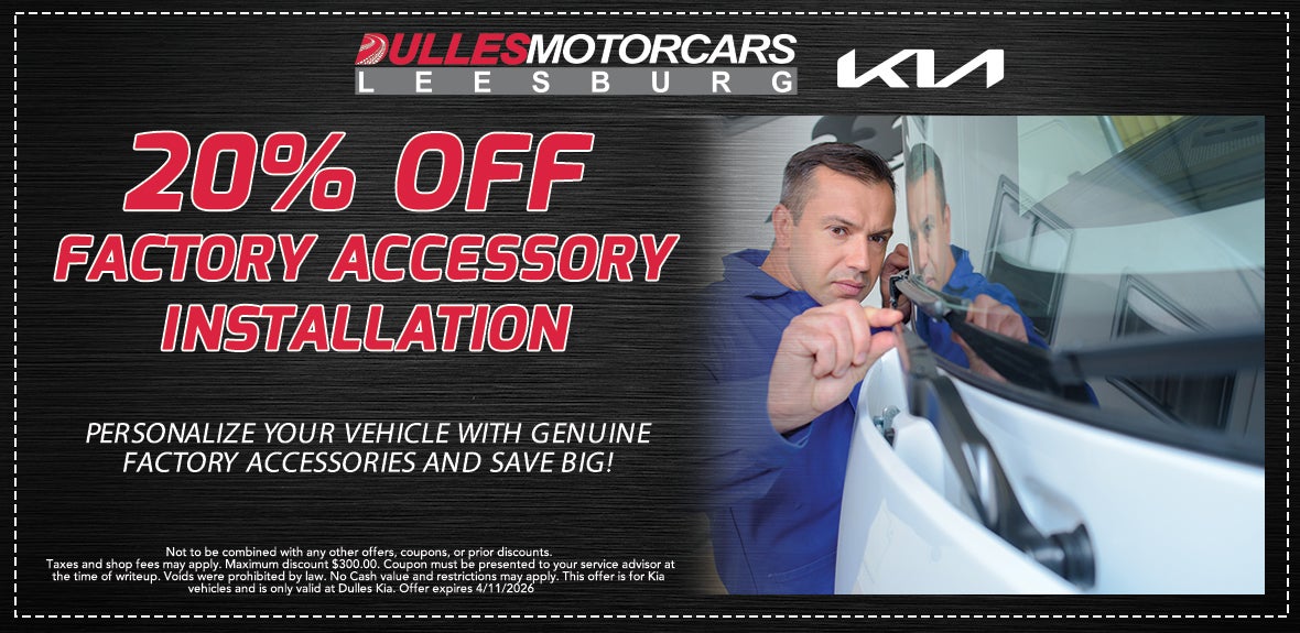 20% Off Factory Accessory Installation