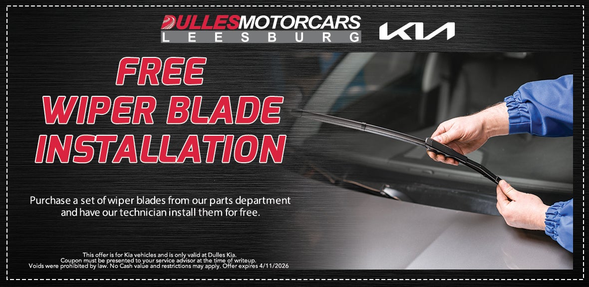 Free Wiper Blade Installation